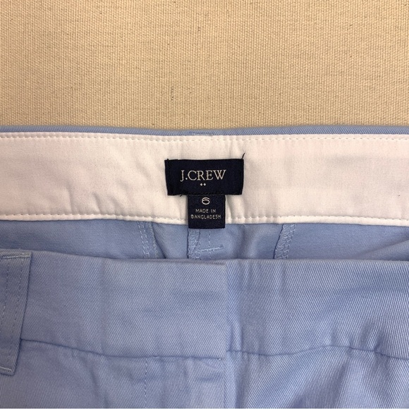 J CREW Brand New 3 ½” Women’s Chino Shorts — size 6 — Pale Chambray Blue NWT - Picture 5 of 7